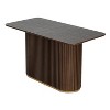 Christopher Knight Home Cassian 63"W Mid-Century Modern Wooden Pedestal Counter Table - 2 of 4
