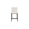 Meridian Furniture,Burke Cream Vegan Leather Counter Stool - 2 of 4