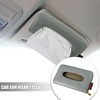 Unique Bargains Car Sun Visor Backseat Tissue Napkin Box Holder Case PU Leather for Vehicle SUV Truck RV - 2 of 4