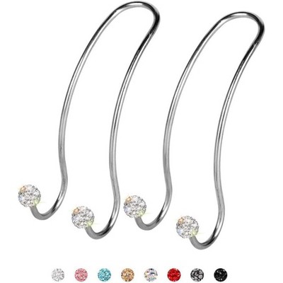 TruAIR Rhinestone Car Headrest Hooks (2-Pack)