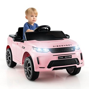 Costway 12V Kids Ride On Car Licensed Land Rover Electric Vehicle w/ Remote Control White\Black\Pink - 1 of 4