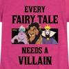 Girls' - Disney Villains - Every Fairy Tale Needs A Villain Fitted Short Sleeve Graphic T-Shirt - 2 of 4