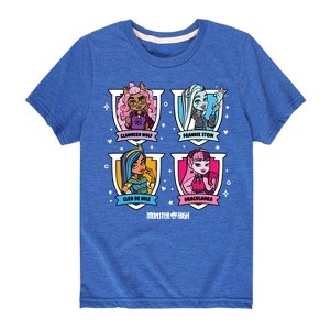 Boys' - Monster High - Character Grid Short Sleeve Graphic T-Shirt - 1 of 4