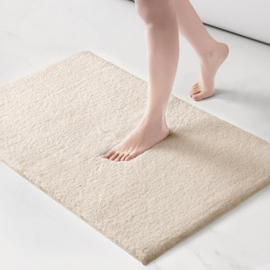 SEVOBAL Bathroom Rugs Bath Mat Rug Home Decor Carpet Shower Mat Non-Skid for Toilet Side Floor Shower Room Bathroom, Beige, 40"*24"*0.75" - 1 of 4