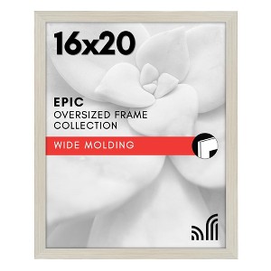Americanflat 16x20 Poster Frame in Light Wood with Polished Plexiglass - Horizontal and Vertical Formats with Included Hanging Hardware - 1 of 4