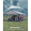 Acekool Metal Carport, Vertical Roof Shelter for Multiple Vehicles, Trucks, Boats, Outdoor Storage - 3 of 4