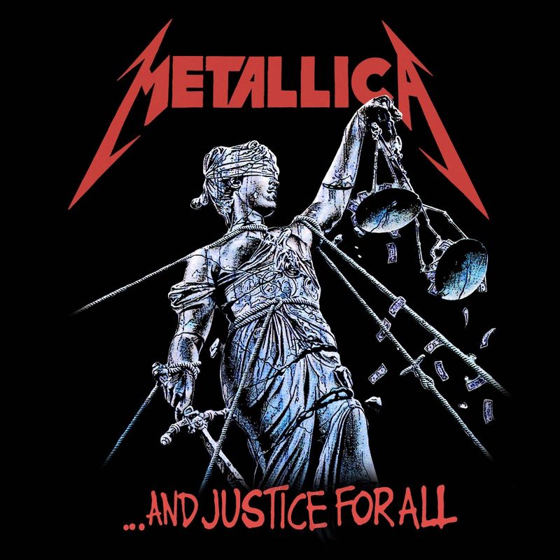 Men&#39;s Metallica Justice Short Sleeve Graphic T-Shirt - Black, 3 of 4
