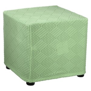 Unique Bargains Polyester Rectangular Stretchy Elastic Stool Cover Small Fit Length 14"-17" - 1 of 4