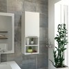 NicBex Bathroom Wall Mount Storage Cabinet Mirror Medicine Cabinet with Door & Shelves - 2 of 4