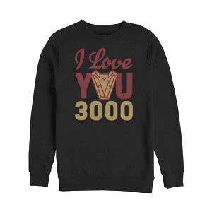 Men's Marvel Iron Man Arc Heart 3000 Sweatshirt - 1 of 3