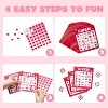 Joyfy 28 Packs Valentine's Day Bingo Card Game for Kids' Classroom School Party Valentines Day Exchange Cards Gift - 3 of 4