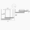 LNC Llywelyn 2-Lights 42" Modern Luxury Geometric Integrated LED Crystal Chandelier,Gold - 3 of 4