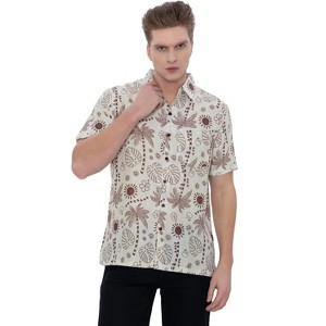HAPPY BAY Mens Hawaiian Shirts Short Sleeve Button Down Shirt Men's Casual Vacation Tropical Beach Summer Party Shirts for Men Funny - 1 of 4