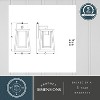 VAXCEL Blackwell Cage Frame 1 Light Dusk to Dawn Black Outdoor Wall Lantern Clear Glass - 4 of 4