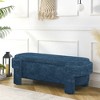 Upholstered Bench with Large Storage Space, End of Bed Storage Bench Ottoman for The Living Room, Entryway - 3 of 4