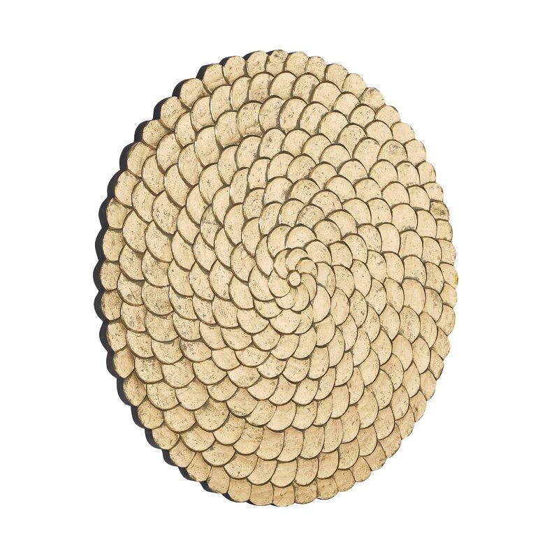 Wood Plate Carved Radial Wall Decor - Olivia & May, 5 of 7