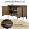 Okak Modern Sideboard Buffet, Large Storage Cabinet with 4 Doors, Coffee Bar Cabinet for Kitchen Living/Dining Room Bedroom - 3 of 4