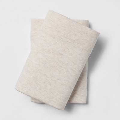 Jersey Pillowcase Set (Standard)Heather Tan - Room Essentials™