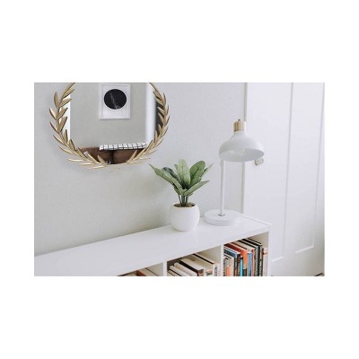 21" Gold Grecian Round Wall Mirror with Antique-Style Frame