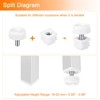 Unique Bargains Plastic Non-Skid Adjustable Square Insert  Furniture Leveling Feet - 4 of 4