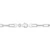 EVERLY JEWELRY |Silver Grey Cultured Freshwater Baroque Pearl Lariat Necklace with Paperclip Link Chain - 20 inch - Multi Metal Color Option - 2 of 4