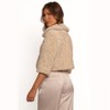 Petal and Pup Lucie Faux Fur Crop Jacket - Cream - 3 of 4