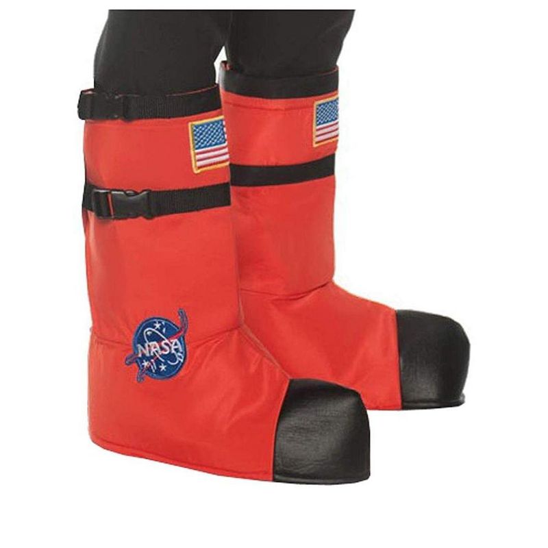 Underwraps Orange Astronaut Boot Tops Child Costume Accessory, 1 of 2