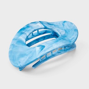 Marble Oval Shovel Hair Clip - Universal Thread™ Blue : Target