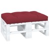 vidaXL Pallet Cushion in Wine Red, Fabric Seat 47.2"x31.5"x4.7", Outdoor Patio Comfort, Hollow Fiber Filling, Elegant Décor Update - 3 of 4
