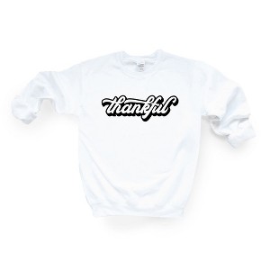 Simply Sage Market Women's Graphic Sweatshirt Reto Thankful - 1 of 2