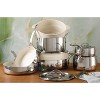 Bloomhouse 12 Piece Triply Stainless Steel Cookware Set w/ Non-Stick Non-Toxic Ceramic Interior and Ceramic Steamer Inserts - 4 of 4