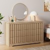 Fluted Dresser for Bedroom with 6 Drawers,Modern Chest of Drawers with Handleless - 2 of 4