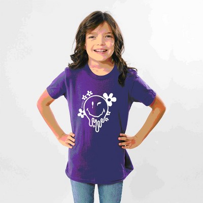 The Juniper Shop SmileyWorld Melting Outline Youth Short Sleeve Tee