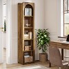 Lantine 70.86" Tall Narrow Bookshelf, 5-Tier Bookcase with Open Storage Shelves, Corner Book Shelf Organizer for Small Space, Home Office, Living Room - 3 of 4