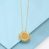 Ross-Simons 2.00 Carat Citrine and .10 ct. t.w. Diamond Sun Pendant Necklace in 18kt Gold Over Sterling - 3 of 4