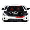 2021 Ford GT #98 White with Black Hood "1966 Daytona 24 Hours" Heritage Edition 1/18 Model Car by GT Spirit for ACME - 4 of 4