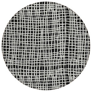 Black Gray And Ivory Striped Washable Indoor Outdoor Area Rug - 1 of 4