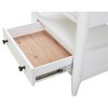 NicBex 17 inch Nightstand with 2 Drawers,Modern Side Table with  Finish and Wood Frame,Bedside Table for Bedroom,Living Room,Sand/Blue/White - 4 of 4