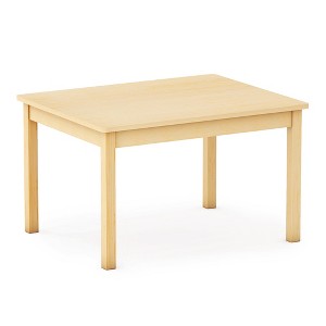 Guidecraft EdQ Toddler Table - Natural: Rectangular Kids Activity Table, 24" x 30" | Wooden Toddler Desk for Playroom, Preschool, Daycare - 1 of 4