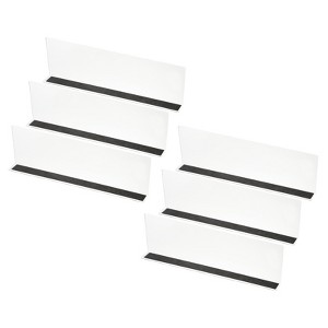 Unique Bargains Acrylic Magnetic L-Shaped Bedroom Kitchen Office Shelf Dividers - 1 of 4