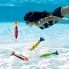 Joyfy 8 Pack Diving Torpedoes, Colorful Underwater Training Summer Pool Diving Shark Toys for Kids, Swimming Sinking Throwing Water Fun Games - 3 of 4