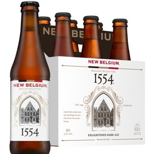 New Belgium 1554 Black Ale Beer - 6pk/12 fl oz Bottles - 1 of 4