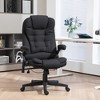 Aghana Digitals Black Linen Office Chair with 6-Point Vibration Massage, Heat, 125° Recline & - 2 of 4