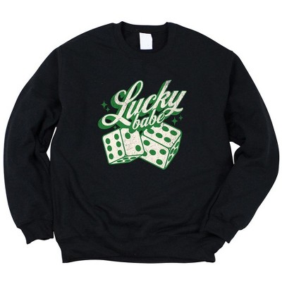 Simply Sage Market Women's Graphic Sweatshirt Lucky Babe Dice