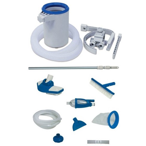 Kokido SKIMBI Floating Surface Skimmer and Intex 28003E Deluxe Maintenance Kit with Vacuum and Pole for Above Ground and Inflatable Pools - image 1 of 4