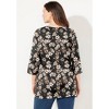 Catherines Suprema 3/4 Sleeve V-Neck Tee - 3 of 4