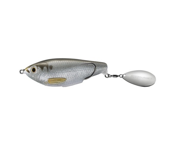 LiveTarget Lures Commotion Shad Hard Bait Lure - Silver Flake - 3 1/2" - 5/8 oz
