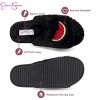 Jessica Simpson Womens Fuzzy Open Toe Slide Slipper - 2 of 4