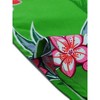 Allegra K Women's Hawaiian Floral Leaves Printed Short Sleeve Button Down Vintage Shirt - 4 of 4