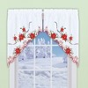 Collections Etc Exquisite Poinsettia Curtains - 2 of 2